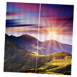 Max Charming Scenery Printed Window Curtains Drapes Mountain