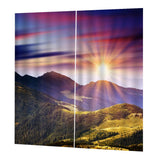 Max Charming Scenery Printed Window Curtains Drapes Mountain
