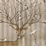 Max Set of 2 Panel Digital Photo Printing Blackout 3D Curtains Elk Bird