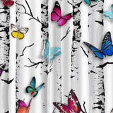 Max Set of 2 Panel Digital Photo Printing Blackout 3D Curtains Butterfly
