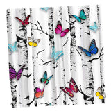 Max Set of 2 Panel Digital Photo Printing Blackout 3D Curtains Butterfly