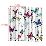 Max Set of 2 Panel Digital Photo Printing Blackout 3D Curtains Butterfly