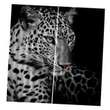 Max Set of 2 Panel Digital Photo Printing Blackout 3D Curtains Snow Leopard