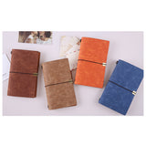Max Portable Leather Notebook Blank Page, Travel Journal Diary Notes Light Brown