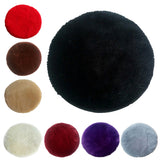 Non Slip Round Chair Cushion Seat Pads - Tie On Seat Cover Black