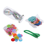 Maxbell  DIY Button Flower Crafts Early Educational Handmade Toys Five Petaled