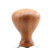 Max Stainless Steel Espresso Coffee Bean Tamper Press Tool Wooden Handle #2 57mm