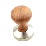 Max Stainless Steel Espresso Coffee Bean Tamper Press Tool Wooden Handle #2 57mm