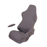 Max Swivel Armchair Cover Internet Cafe Office Seat Armrest Slipcover Gray