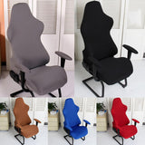 Max Swivel Armchair Cover Internet Cafe Office Seat Armrest Slipcover Gray