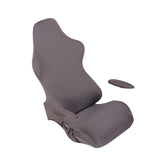 Max Swivel Armchair Cover Internet Cafe Office Seat Armrest Slipcover Gray