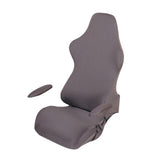 Max Swivel Armchair Cover Internet Cafe Office Seat Armrest Slipcover Gray