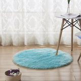 Max Soft Sheepskin Fluffy Skin Faux Fur Rug Mat Small Rugs Lake Blue 30cm - Aladdin Shoppers