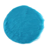 Max Soft Sheepskin Fluffy Skin Faux Fur Rug Mat Small Rugs Dark Blue 40cm