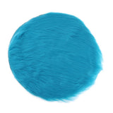 Max Soft Sheepskin Fluffy Skin Faux Fur Rug Mat Small Rugs Dark Blue 40cm