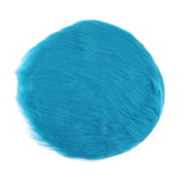 Max Soft Sheepskin Fluffy Skin Faux Fur Rug Mat Small Rugs Dark Blue 40cm