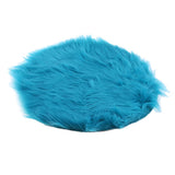 Max Soft Sheepskin Fluffy Skin Faux Fur Rug Mat Small Rugs Dark Blue 40cm