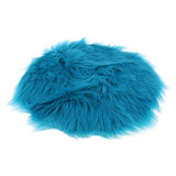 Max Soft Sheepskin Fluffy Skin Faux Fur Rug Mat Small Rugs Dark Blue 40cm