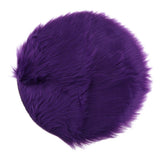 Max Soft Sheepskin Fluffy Skin Faux Fur Rug Mat Small Rugs Purple 40cm