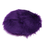 Max Soft Sheepskin Fluffy Skin Faux Fur Rug Mat Small Rugs Purple 40cm