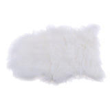 Max 40x60cm Sheepskin Fluffy Skin Faux Fur Fake Rug Mat Rugs White