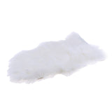 Max 40x60cm Sheepskin Fluffy Skin Faux Fur Fake Rug Mat Rugs White