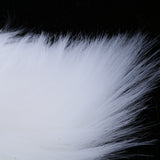 Max 40x60cm Sheepskin Fluffy Skin Faux Fur Fake Rug Mat Rugs White