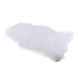 Max 40x60cm Sheepskin Fluffy Skin Faux Fur Fake Rug Mat Rugs White
