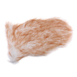 Max 40x60cm Sheepskin Fluffy Skin Faux Fur Fake Rug Mat Rugs White and Brown