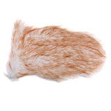 Max 40x60cm Sheepskin Fluffy Skin Faux Fur Fake Rug Mat Rugs White and Brown