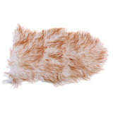 Max 40x60cm Sheepskin Fluffy Skin Faux Fur Fake Rug Mat Rugs White and Brown