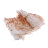 Max 40x60cm Sheepskin Fluffy Skin Faux Fur Fake Rug Mat Rugs White and Brown