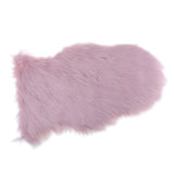 Max 40x60cm Sheepskin Fluffy Skin Faux Fur Fake Rug Mat Rugs Light Pink