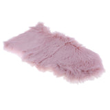 Max 40x60cm Sheepskin Fluffy Skin Faux Fur Fake Rug Mat Rugs Light Pink