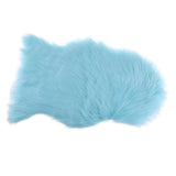Max 40x60cm Sheepskin Fluffy Skin Faux Fur Fake Rug Mat Rugs Lake Blue