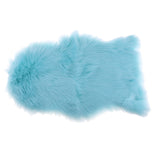 Max 40x60cm Sheepskin Fluffy Skin Faux Fur Fake Rug Mat Rugs Lake Blue