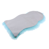 Max 40x60cm Sheepskin Fluffy Skin Faux Fur Fake Rug Mat Rugs Lake Blue