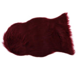 Max 40x60cm Sheepskin Fluffy Skin Faux Fur Fake Rug Mat Rugs Wine Red