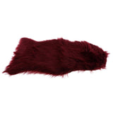 Max 40x60cm Sheepskin Fluffy Skin Faux Fur Fake Rug Mat Rugs Wine Red