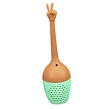 Maxbell Loose Leaf Tea Infuser Tea Herbal Spice Coffee Strainer #5 Hand Gesture 04