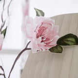 Max Floral Design Roman Short Window Curtain Sheer Voile #2 Pink 100x160cm
