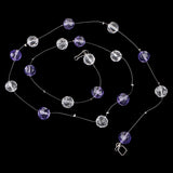 Max Crystal Ball Beaded for DIY Door Curtain Wedding Backdrops Crystal violet - Aladdin Shoppers