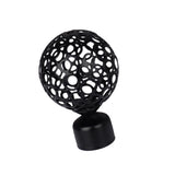 Max 1 Piece Retro Curtain Pole Rod Finials Ends Heads 28mm A Style Black - Aladdin Shoppers