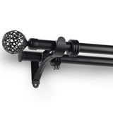 Max 1 Piece Retro Curtain Pole Rod Finials Ends Heads 28mm A Style Black - Aladdin Shoppers
