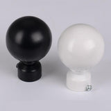 Max 1 Piece Retro Curtain Pole Rod Finials Ends Heads 28mm B Style Black - Aladdin Shoppers