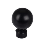 Max 1 Piece Retro Curtain Pole Rod Finials Ends Heads 28mm B Style Black - Aladdin Shoppers