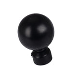 Max 1 Piece Retro Curtain Pole Rod Finials Ends Heads 28mm B Style Black - Aladdin Shoppers