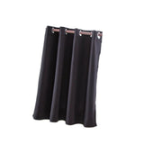 Max Solid Colored Short Valance Curtains Kitchen Window Treatment Black L - Aladdin Shoppers