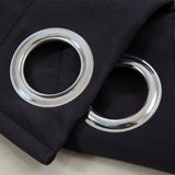 Max Solid Colored Short Valance Curtains Kitchen Window Treatment Black L - Aladdin Shoppers