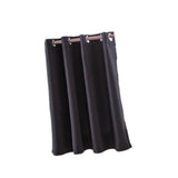 Max Solid Colored Short Valance Curtains Kitchen Window Treatment Black L - Aladdin Shoppers